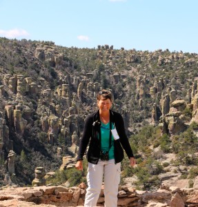 Carrie at Chiricahua National Monument